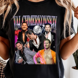Vintage Val Chmerkovskiy DWTS-fan T-shirt, comfortabel kleurenshirt