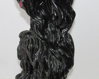 CAST IRON DOORSTOP MECHANICAL BANK SPANIEL DOG STATUE
