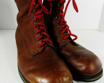 old style work boots