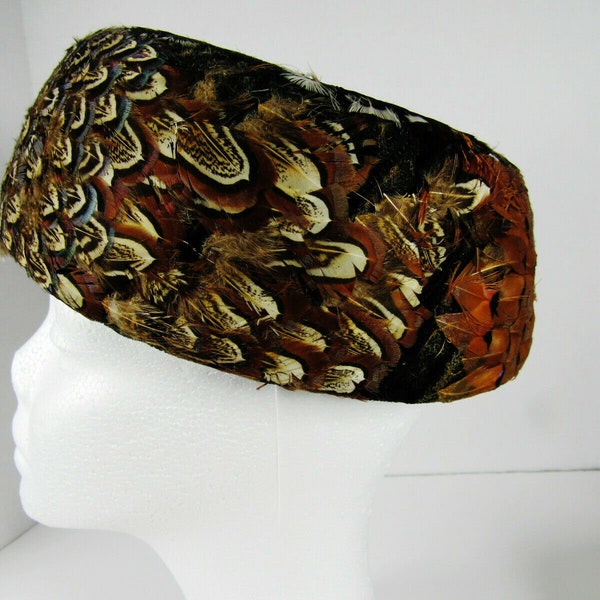 Feather C1950 Ladies Hat Pill Box Quality