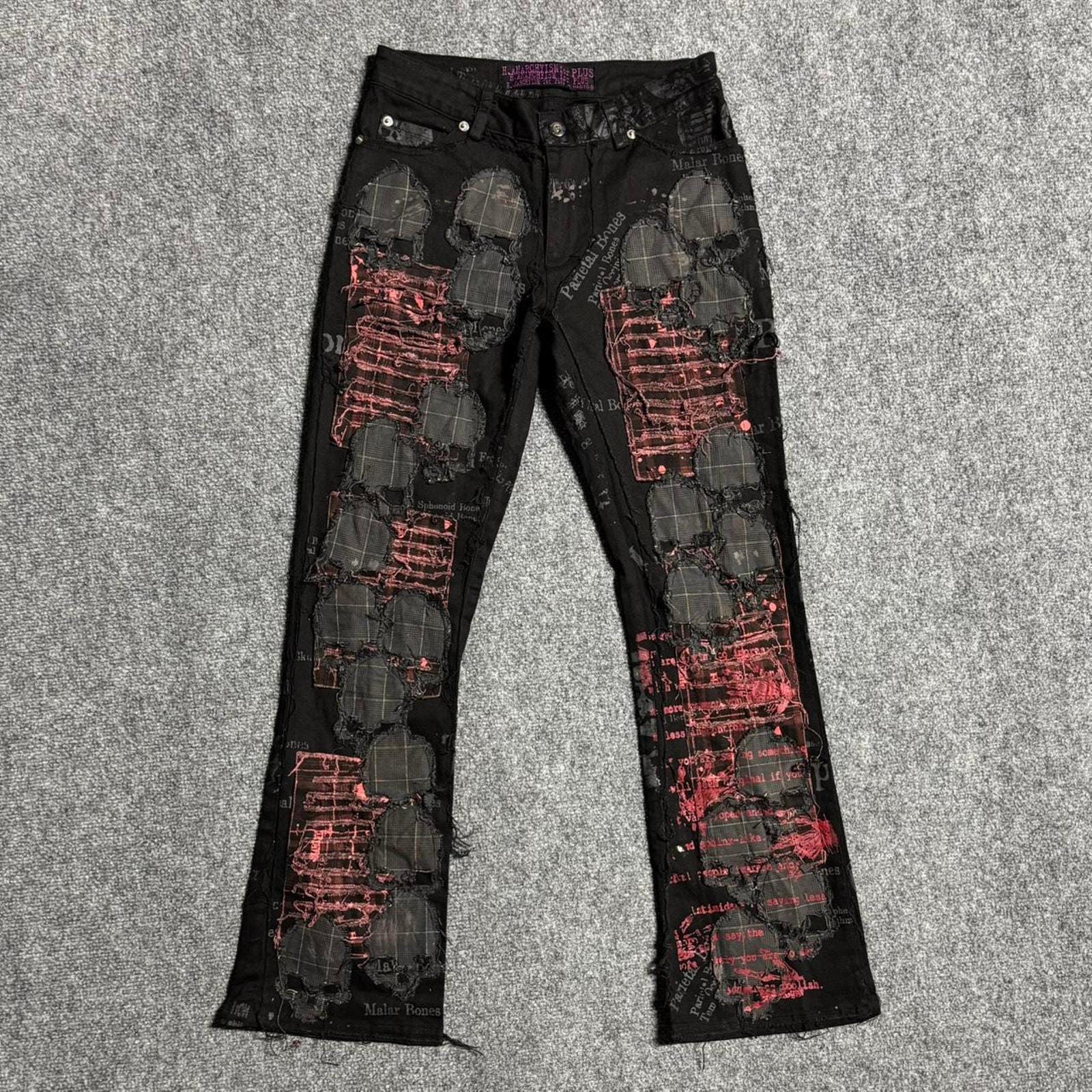Japanese Brand H.naoto Visual Kei Distressed Pants - Etsy