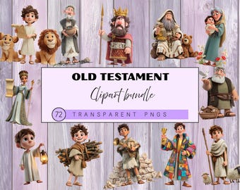 Old Testament Character Clipart – Christian Bible Figures Digital Set