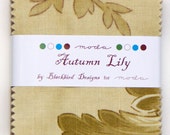 Moda Autumn Lily MINI Charm Pack by Blackbird Designs- 2.5 inch squares