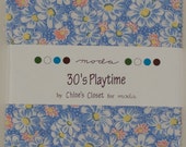 Moda 30 39 sPlaytime Charm Pack- (42) 5 inch squares by Chloe 39 s Closet 32780PP OOP Hard to Find