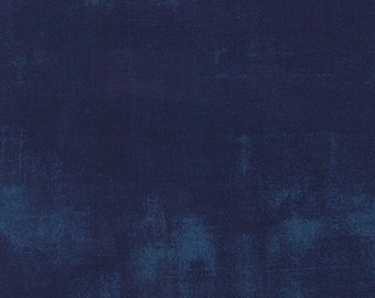 Moda Grunge Navy - 1 yard Basic Grey  30150 225