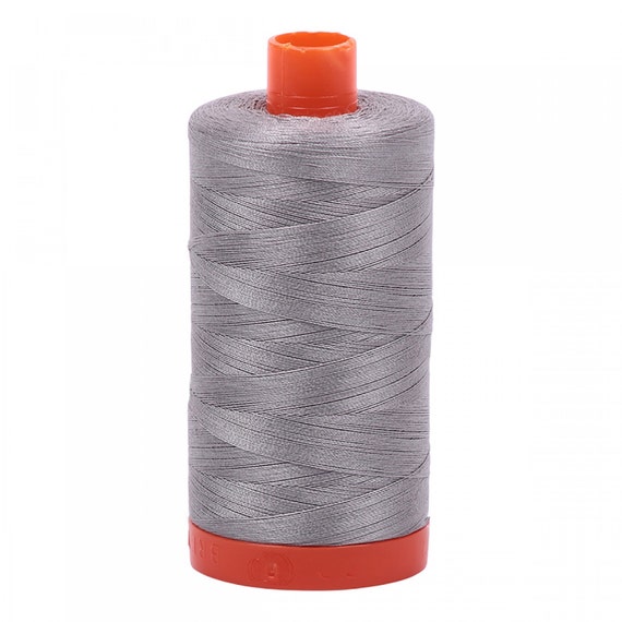 Aurifil Thread 50 wt. cotton Mako thread-Stainless Steel 2620 1422 yard spool