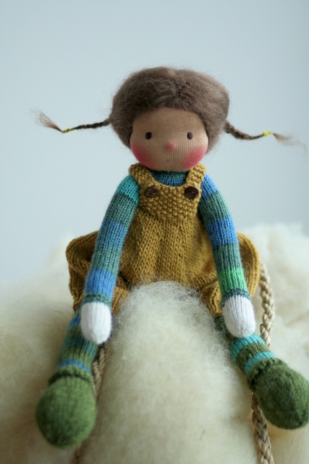 Custom order for Samantha Waldorf doll Dafna Knitted doll | Etsy