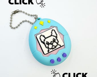 French Bulldog Virtual Pet Fidget Clicker | 3D-Printed Sensory Toy | Great for Stress Relief