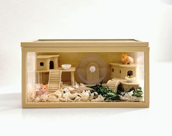 Gabbia per criceti in miniatura, scala 1:6 / Compatibile con la serie Miniverse Animals / ANIMALI NON INCLUSI