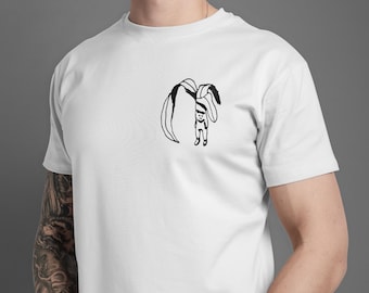 T-shirt LEAFBOI | handgetekend | Grafische T-shirtkunst | indiekleding | schattige illustratie
