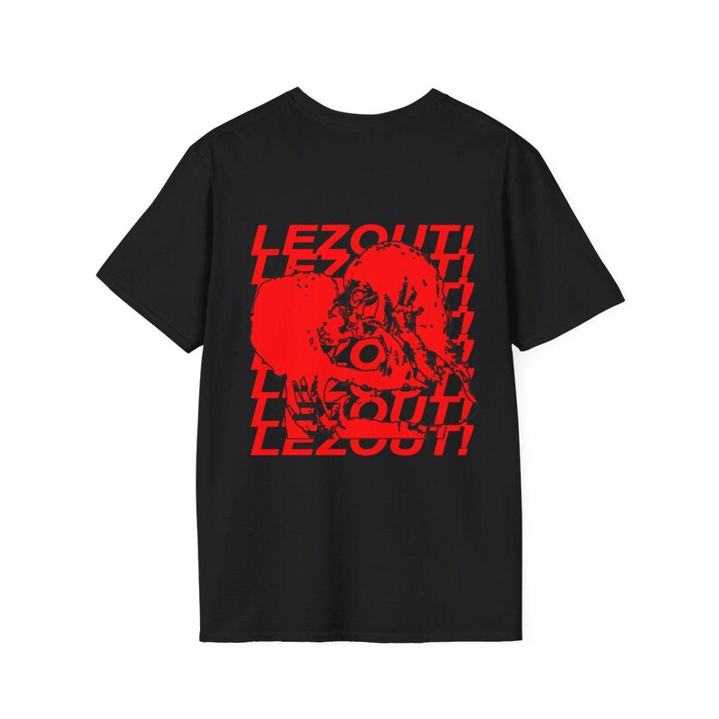 LEES UIT! lesbisch t-shirt | dijktop | overhemd met saffier | kusmeisje | wlw kunst | zoenen vrouwen | Boxy T-shirt | butch femme afbeelding 13