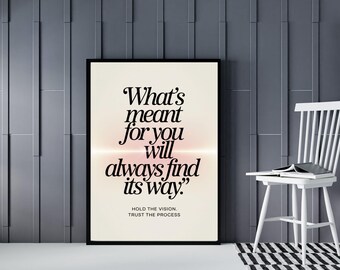 Pink Quote Print Pink Motivational Poster Pink Positive Affirmation Wall Art Light Pink Aesthetic Minimalist Poster Pink Positive Print.