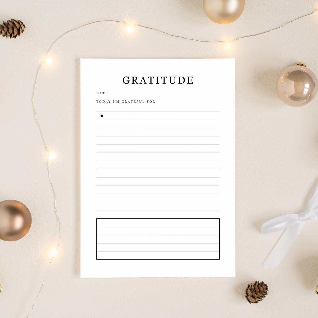 Daily Gratitude Journal Page - Printable - Etsy