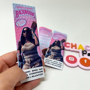 Personalisierte Backwood Wraps - Geburtstag, Junggesellenabschied, Partygeschenke für Erwachsene - Individuelle Zigarrenverpackungsetiketten