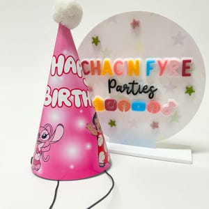 Custom Party Hat- Custom Party Decor- Customized Party Hat- Personalized Birthday Hat- Custom Party Favor