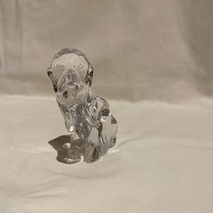 Daum France crystal dog