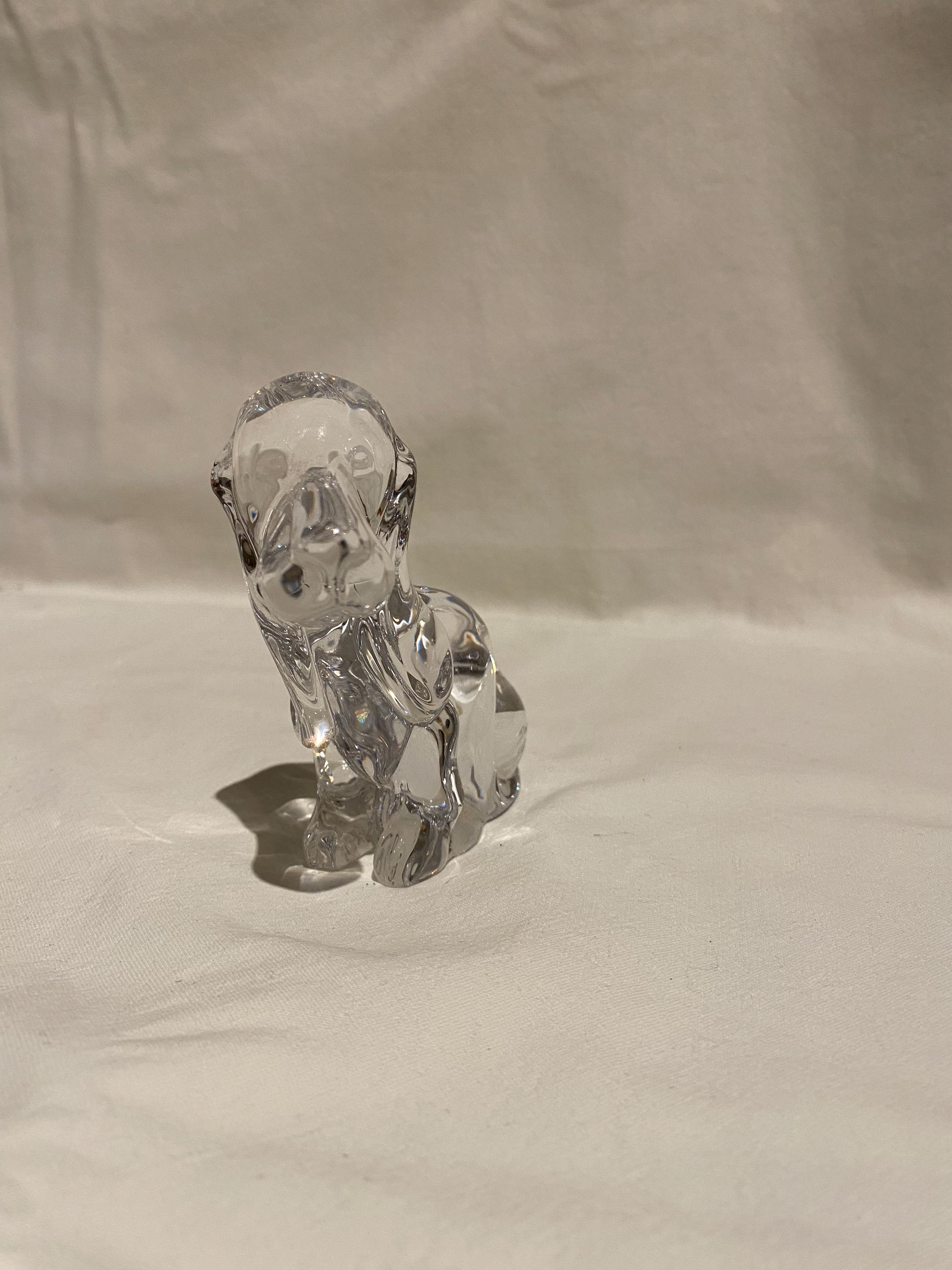 Daum France 犬クリスタル置物 Daum Crystal Puppy – Ashley's Equestrian