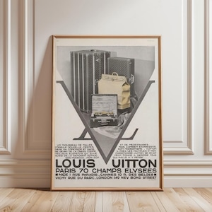 Louis Vuitton Poster - Etsy