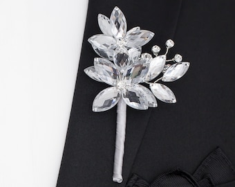 Silver Mason Boutonniere