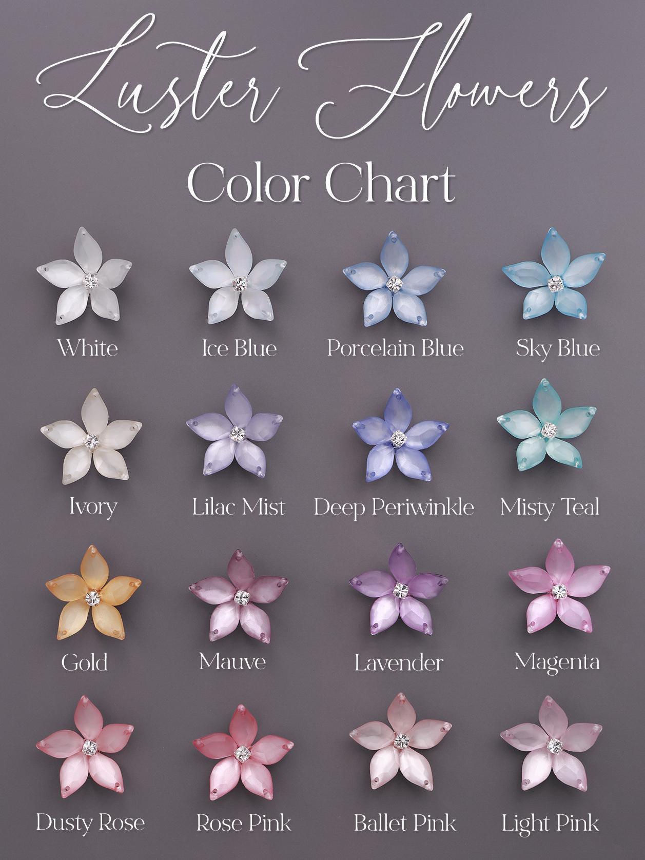 Isabella Flower Hair Pins in White Luster for Weddings and Prom - Etsy