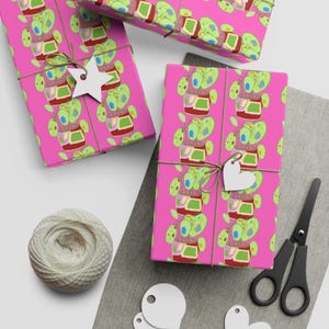 Carta da regalo botanica - Stampe vivaci di vasi di piante per gli amanti della natura! Carta da regalo unica, ecologica e disegnata a mano, per ogni occasione!