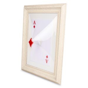 Karo als kunst aan de muur, 3D als Karo tafel, speelkaart muur decor, luxe pokerlijst, decor voor thuis en op kantoor, cadeau voor haar, cadeau voor hem