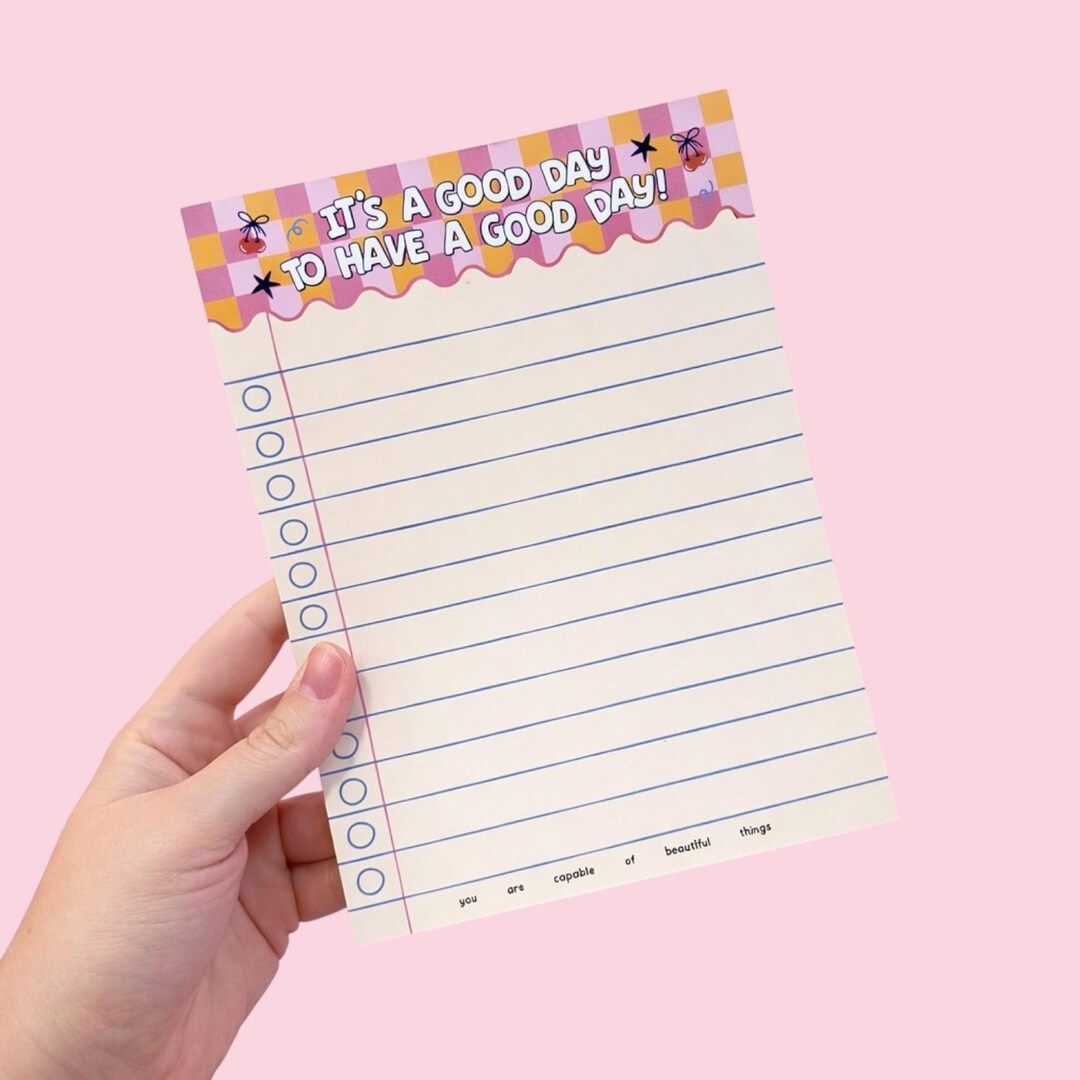 Notepad Good It's A Good Day Notepad - Etsy