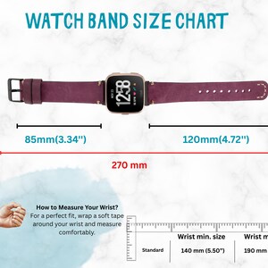 Anpassat Apple Watch-läderarmband, handsytt iWatch-armband, Samsung Galaxy, Fitbit, Fossil, Pixel – 38, 40, 41, 42, 44, 45, 46, 49 mm bild 2