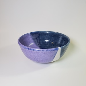 Ceramic Bowl | Wheel-thrown Pottery | Purple And Blue Bowl