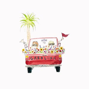 Carolina Girls Print