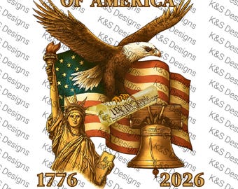 Patriotic 250th Anniversary Art: USA Bicentennial Decor (Digital Download)
