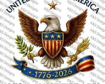 250-årsjubileum USA Eagle PNG: Patriotisk digital nedladdning
