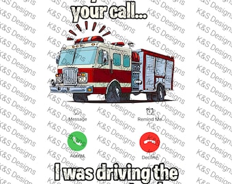Funny Firefighter Print: "Wee Woo Truck" Humor (Digital Download)
