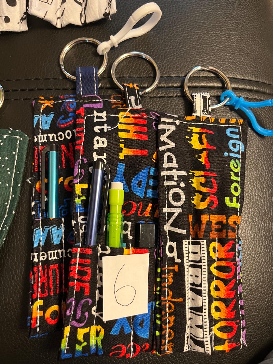 Graphite Color Key Chain Handmade Keychain Pencil With Replacement Graphite & Stylus Holder - Etsy