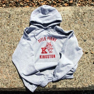 Title Fight Kingston Hoodie / Grey Gildan Heavy Blend Pullover