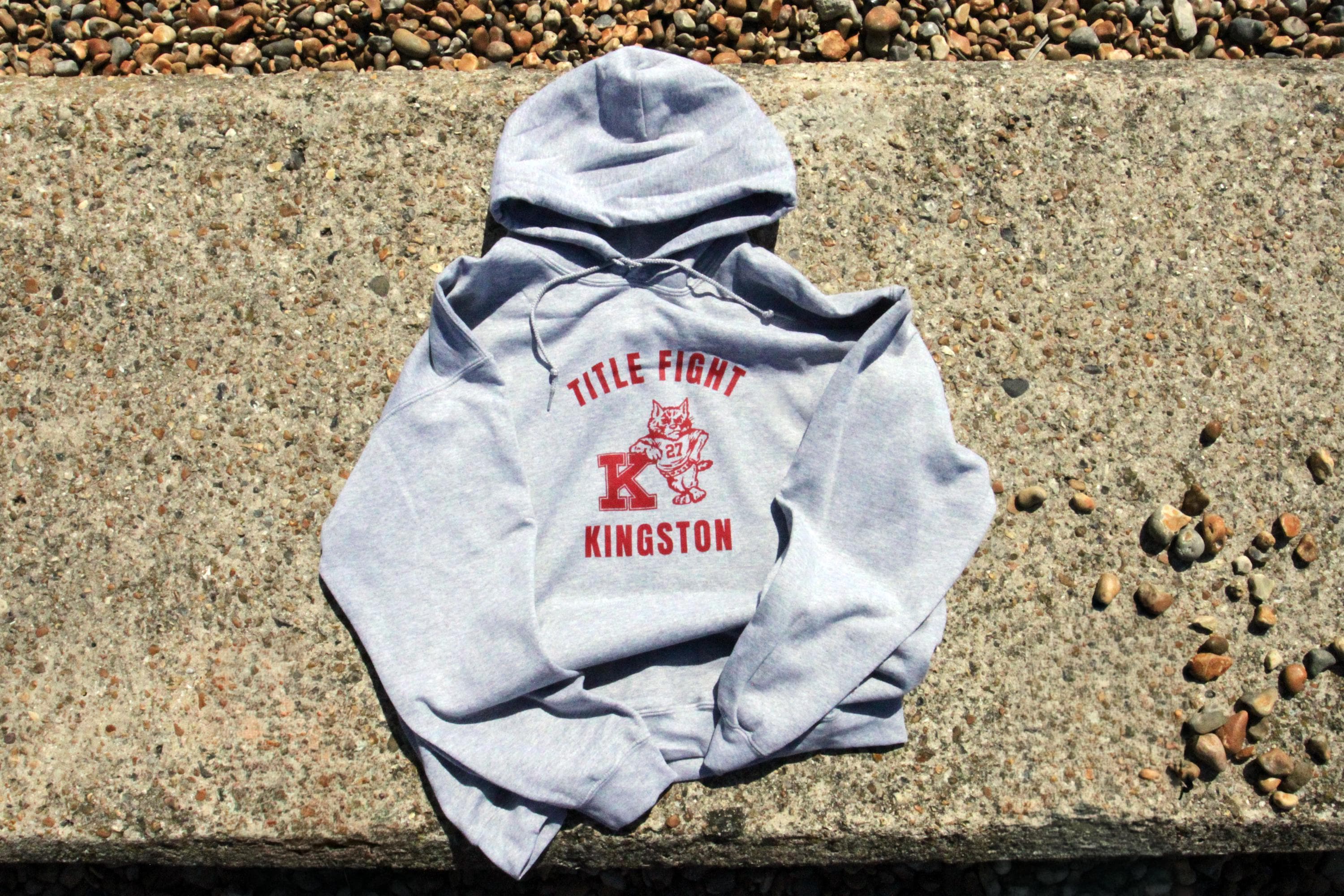 Title Fight Kingston Hoodie / Grey Gildan Heavy Blend Pullover