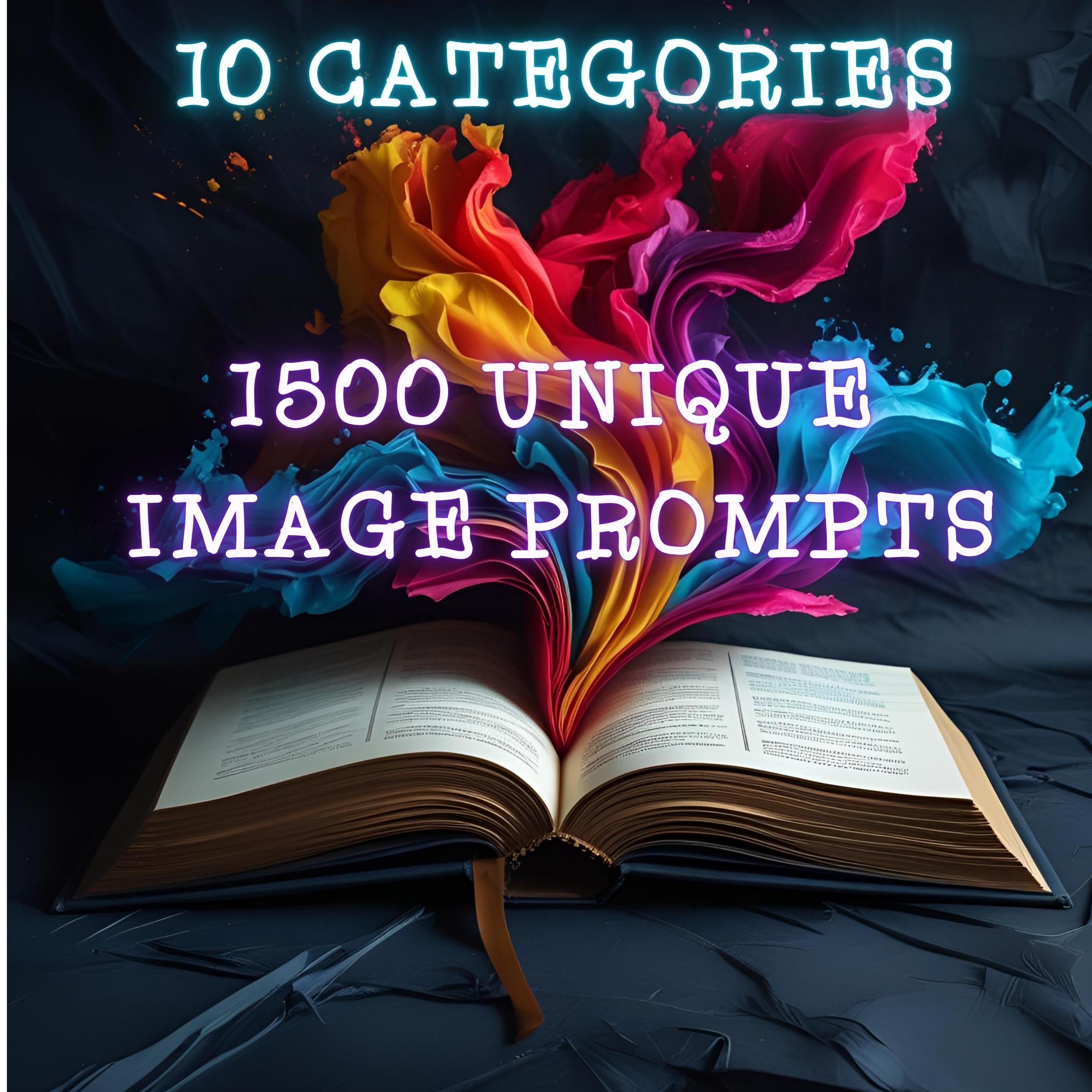 1500 AI Image Generation Prompts | Creative Prompt Pack for Artists, Designers, AI Art Projects, Digital Creations | Instant Download