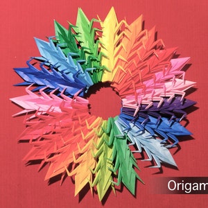 3 inch solid color cranes (200 pieces in 20 rainbow colors)