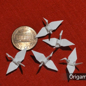 blanc de 1 pouce de grues (25 pièces)