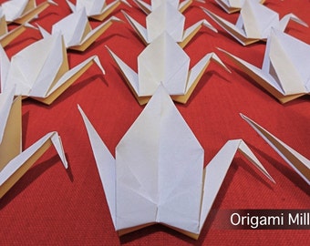 6 inch white cranes (25 pieces)