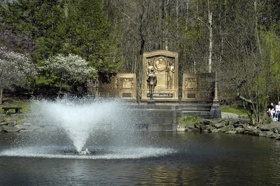 Items similar to Fountain in Schenley Park on Etsy