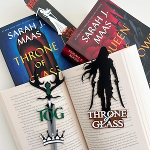 Throne of Glass Bookmark Set: Sarah J Maas Inspired Booktok Gift