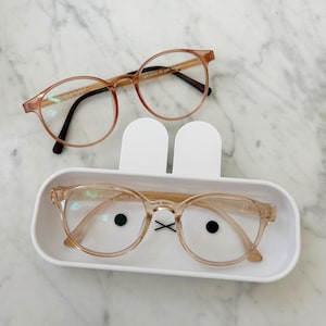 Cute Glasses Holder - Cute Bunny, Bear, Duck, and Cat - 3D Printed Eyeglasses Stand - Desk Decor - Gift for Book Lovers - Gift for He/She