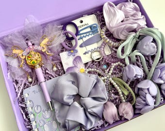 Caja de hadas de lavanda: un regalo estético personalizado para mujeres, adolescentes, amigas o hijas. Un lindo detalle sorpresa para su cumpleaños.