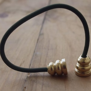 Begleri Komboli Beads Hand, Brass Beads with Strong String, Skill Toy, Unique Toy Polished Brass