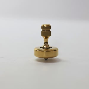 Celestia Spinblade – 3 Min Brass Spinning Top | Handmade Desk Toy, Fidget Gift for Him