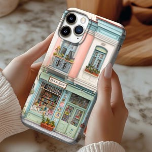 Bookshop Cute iPhone Case, Bookish Tough Cases for Book Lovers, Literary Phone Cover, Literary Gift, Cozy Cutsey Bookstore Phone Cases