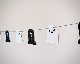 Till We Are Ghosts Banner - Halloween Garland - Goth Wedding - Punk Rock Wedding - Emo Wedding - Till Death Do Us Part Garland, Spooky