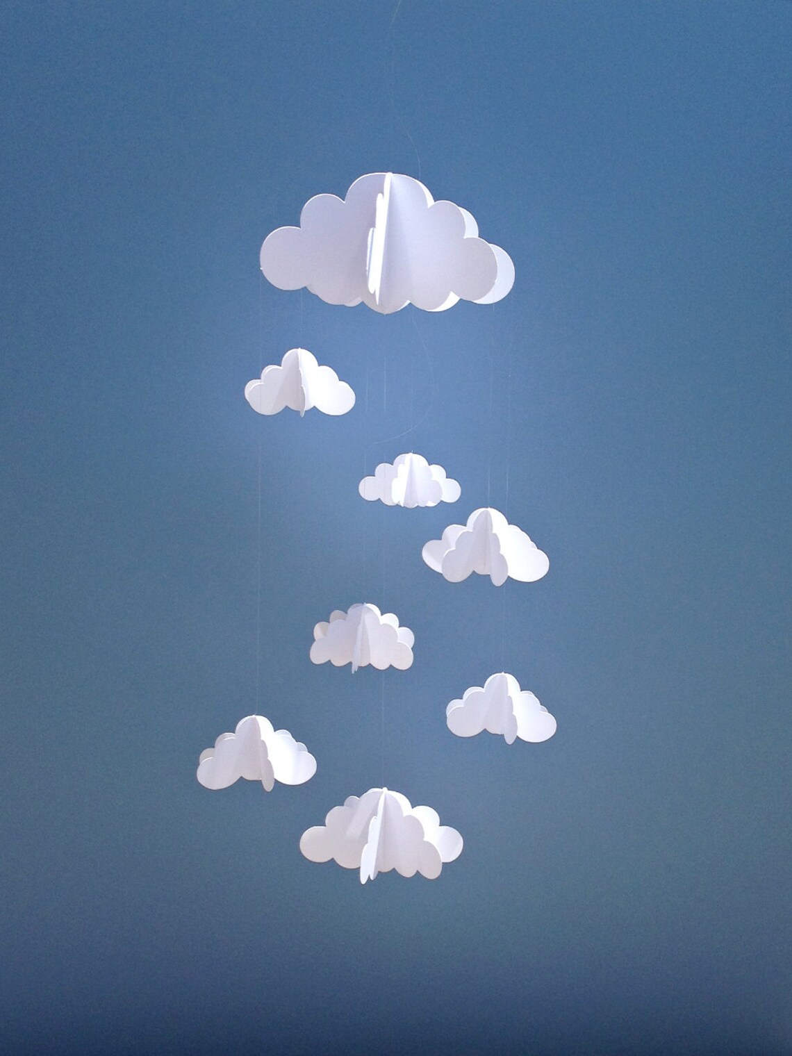 Cloud Baby Mobile Hanging Baby Mobile 3D Paper Mobile Etsy