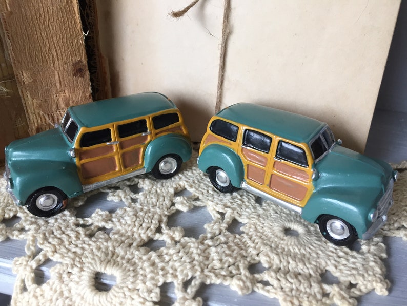 Two Toy Woody Wagons